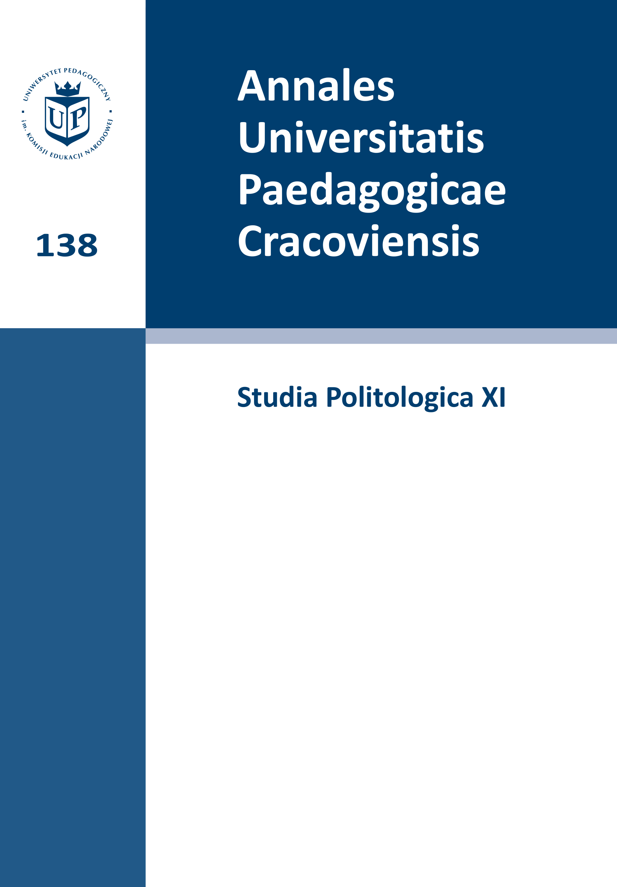 					Pokaż  Tom 11 Nr 138 (2013): Annales Universitatis Paedagogicae Cracoviensis. Studia Politologica XI
				