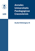 					Pokaż  Tom 9 Nr 129 (2013): Annales Universitatis Paedagogicae Cracoviensis. Studia Politologica IX
				
