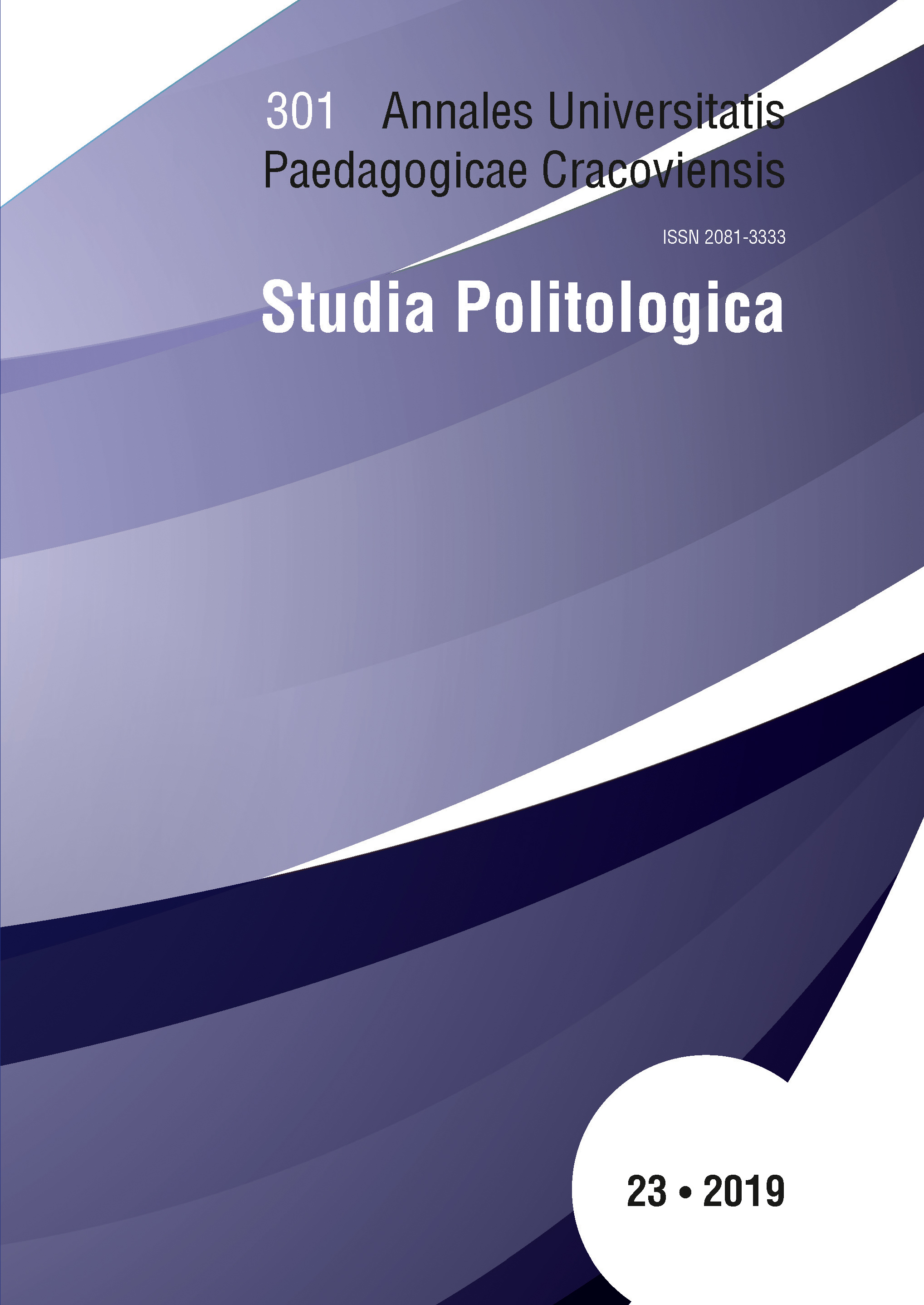 					Pokaż  Tom 23 Nr 301 (2019):  Annales Universitatis Paedagogicae Cracoviensis. Studia Politologica XXIII
				